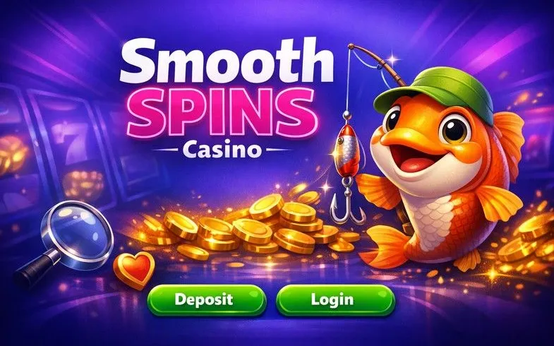 Smooth Spins Casino homepage hero banner